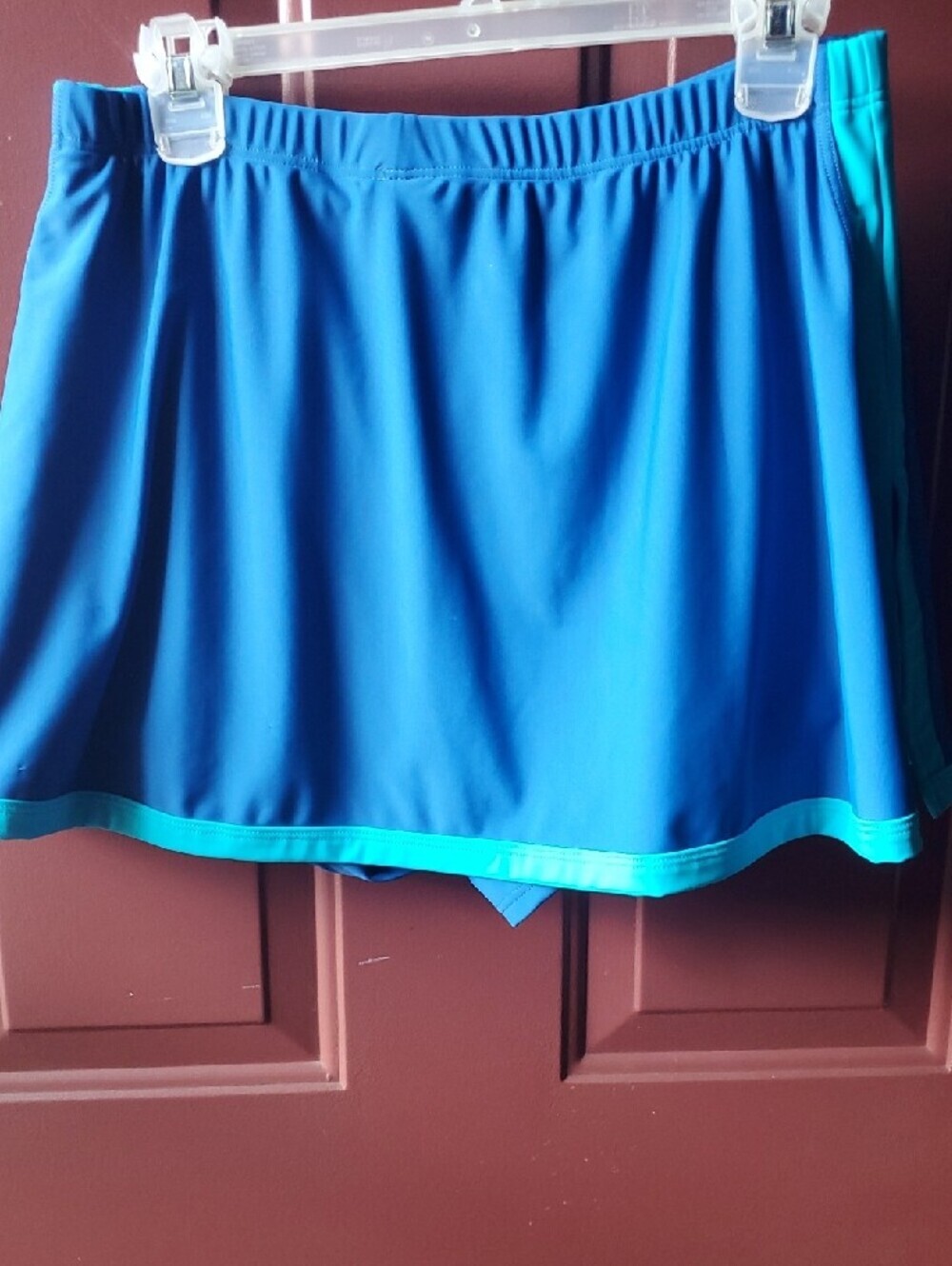Blair Bright Blue Skort with Aqua Accents Size 16 - Picture 8 of 8